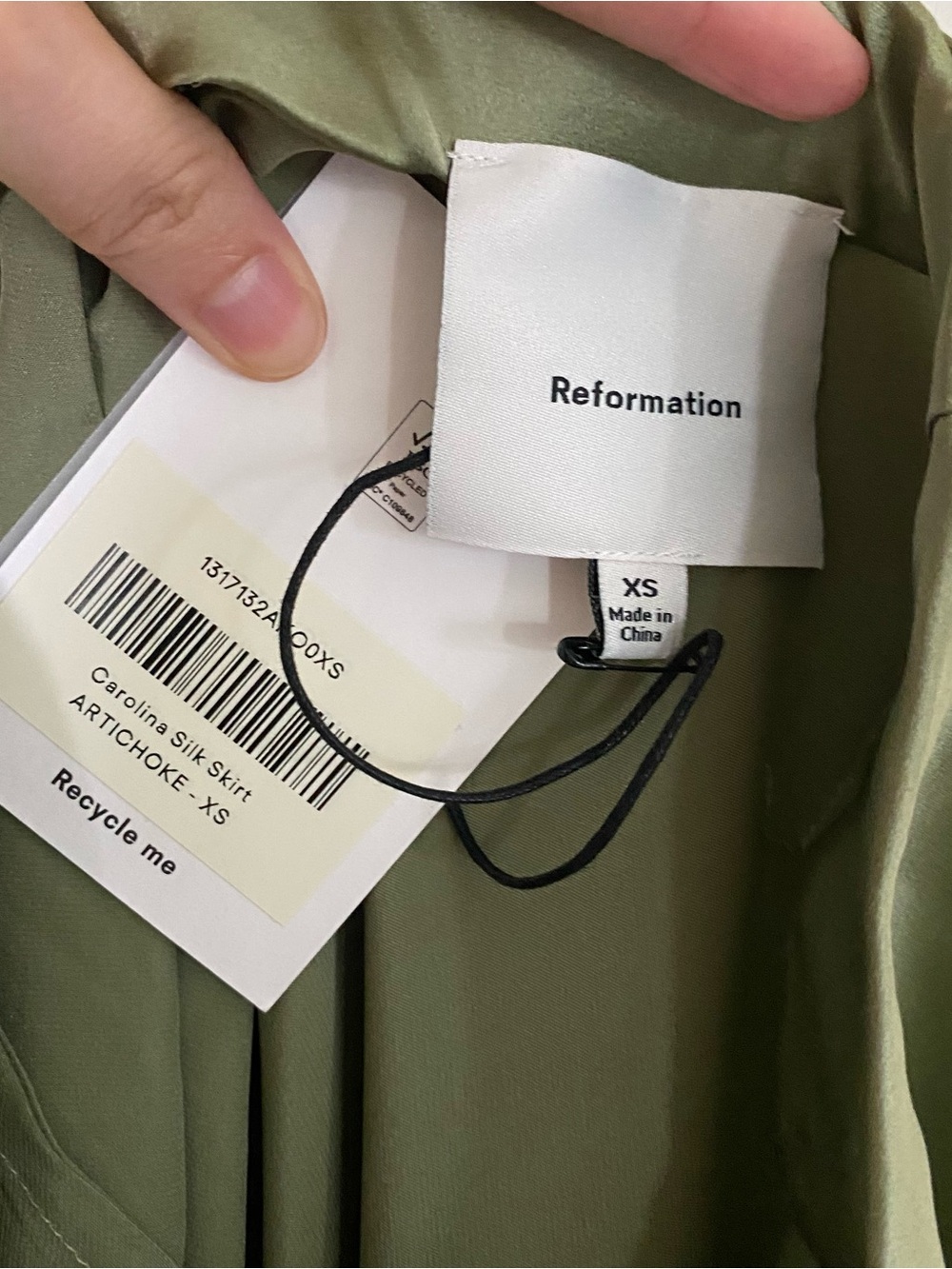 Reformation Carolina Silk Skirt - Picture 7 of 7